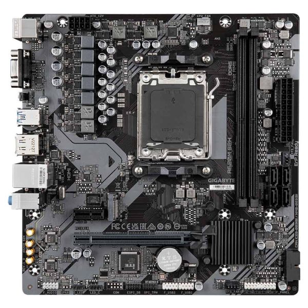 GIGABYTE A620M S2H moederbord AMD A620 Socket AM5 micro ATX (A620M S2H)