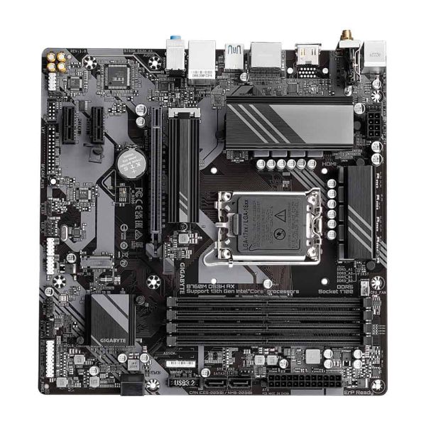 GIGABYTE B760M DS3H AX moederbord Intel B760 Express LGA 1700 micro ATX (B760M DS3H AX)