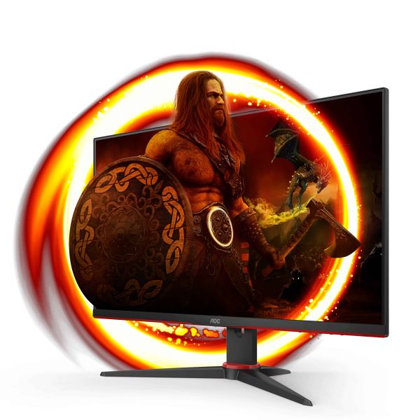 AOC G2 24G2SPAE/BK LED display 60,5 cm (23.8") 1920 x 1080 Pixels Full HD Zwart, Rood (24G2SPAE/BK)