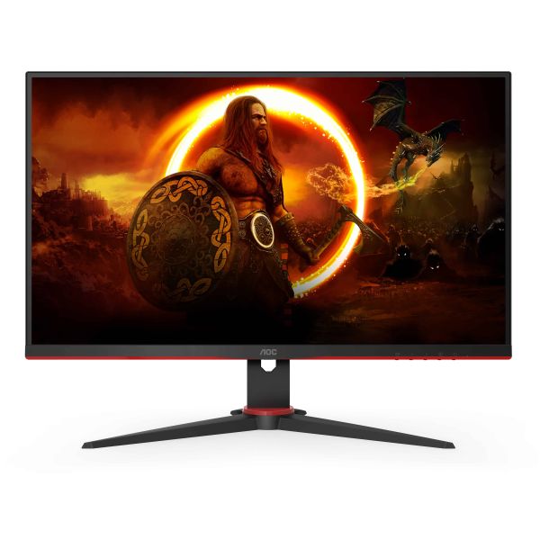 AOC G2 24G2SPAE/BK LED display 60,5 cm (23.8") 1920 x 1080 Pixels Full HD Zwart, Rood (24G2SPAE/BK)