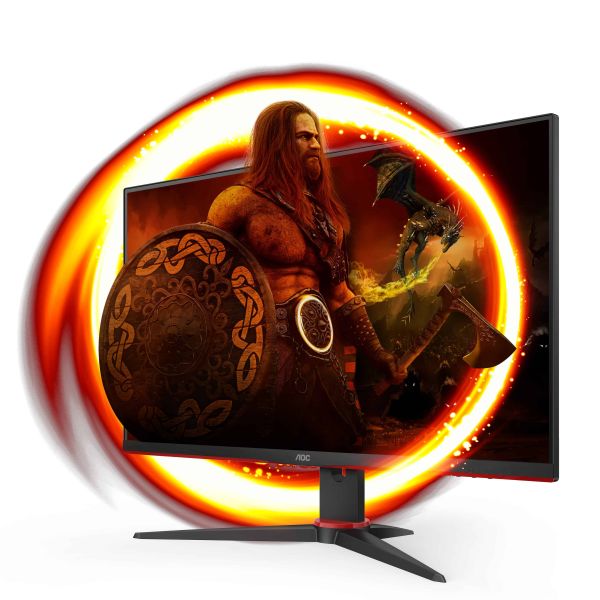 AOC G2 24G2ZE/BK LED display 60,5 cm (23.8") 1920 x 1080 Pixels Full HD Zwart, Rood (24G2ZE/BK)