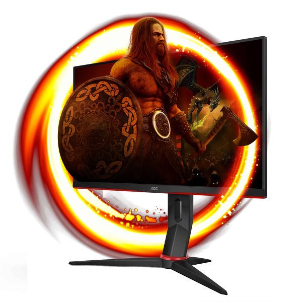 AOC G2 24G2ZU/BK LED display 60,5 cm (23.8") 1920 x 1080 Pixels Full HD Zwart, Rood (24G2ZU/BK)