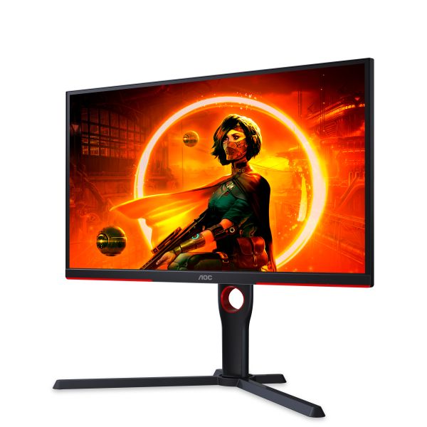 AOC G3 25G3ZM/BK computer monitor 62,2 cm (24.5") 1920 x 1080 Pixels Full HD Zwart, Rood (25G3ZM/BK)