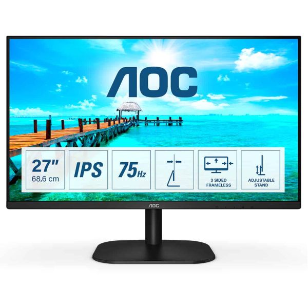 AOC B2 27B2DA LED display 68,6 cm (27") 1920 x 1080 Pixels Full HD Zwart (27B2DA)