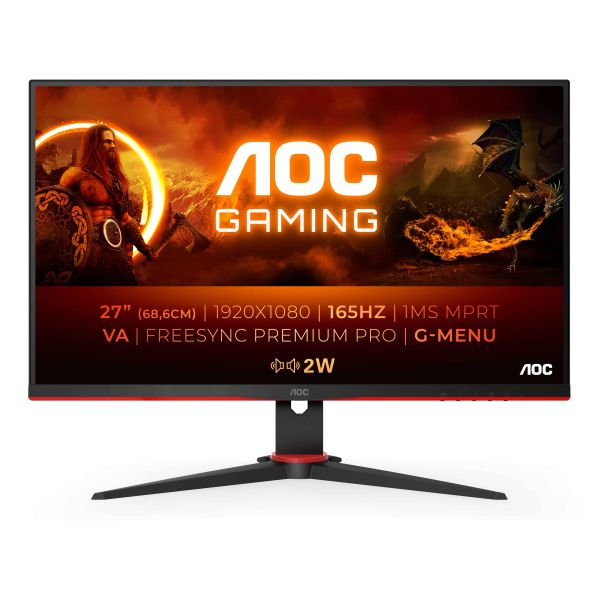 AOC 27G2SAE/BK computer monitor 68,6 cm (27") 1920 x 1080 Pixels Full HD LED Zwart, Rood (27G2SAE/BK)