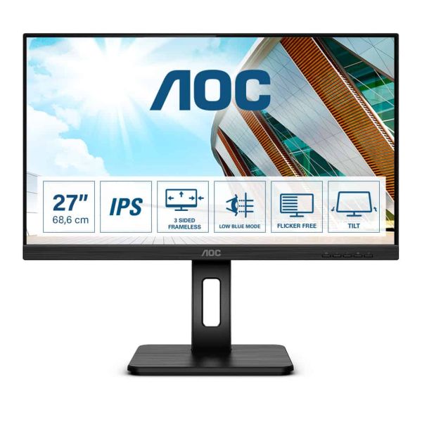 AOC P2 27P2Q LED display 68,6 cm (27") 1920 x 1080 Pixels Full HD Zwart (27P2Q)