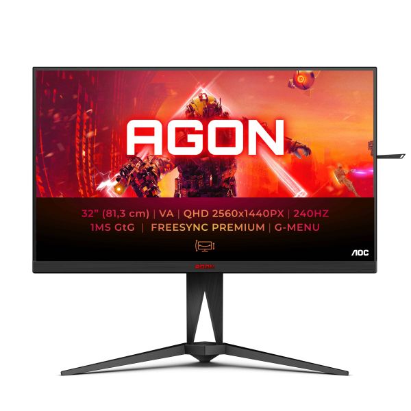 AOC AGON 5 AG325QZN/EU LED display 80 cm (31.5") 2560 x 1440 Pixels Quad HD Zwart (AG325QZN/EU)