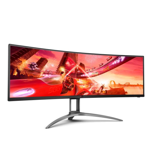 AOC B2 AG493UCX2 computer monitor 124 cm (48.8") 5120 x 1440 Pixels Quad HD LED Zwart (AG493UCX2)