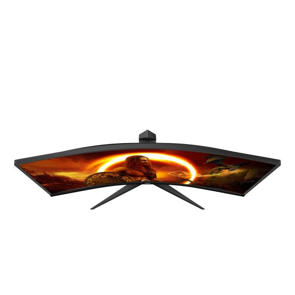 AOC G2 CU34G2X/BK computer monitor 86,4 cm (34") 3440 x 1440 Pixels Quad HD LED Zwart, Rood (CU34G2X/BK)