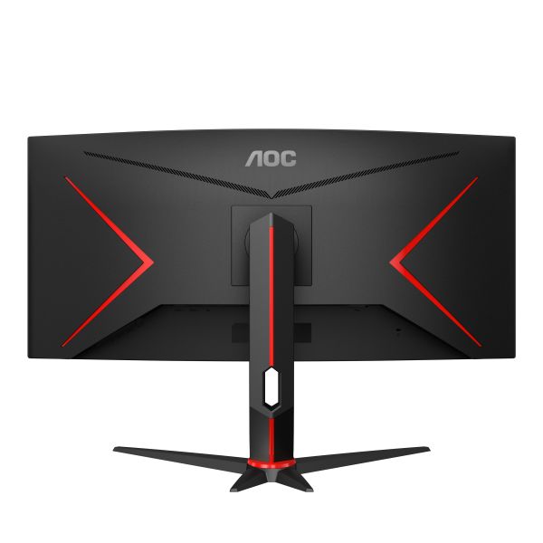 AOC G2 CU34G2X/BK computer monitor 86,4 cm (34") 3440 x 1440 Pixels Quad HD LED Zwart, Rood (CU34G2X/BK) AOC G2 CU34G2X/BK computer monitor 86,4 cm (34") 3440 x 1440 Pixels Quad HD LED Zwart, Rood (CU34G2X/BK)