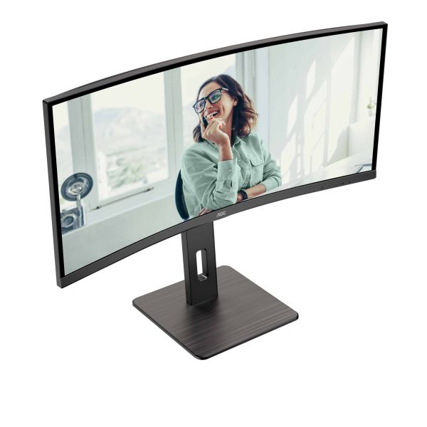 AOC CU34P3CV computer monitor 86,4 cm (34") 3440 x 1440 Pixels UltraWide Quad HD LED Zwart (CU34P3CV)