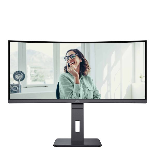 AOC CU34P3CV computer monitor 86,4 cm (34") 3440 x 1440 Pixels UltraWide Quad HD LED Zwart (CU34P3CV)