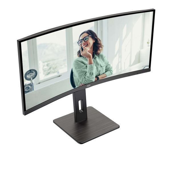 AOC CU34P3CV computer monitor 86,4 cm (34") 3440 x 1440 Pixels UltraWide Quad HD LED Zwart (CU34P3CV)