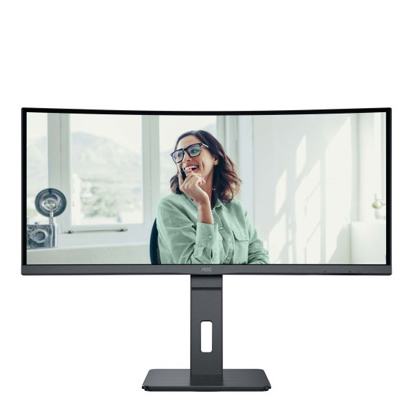 AOC CU34P3CV computer monitor 86,4 cm (34") 3440 x 1440 Pixels UltraWide Quad HD LED Zwart (CU34P3CV)
