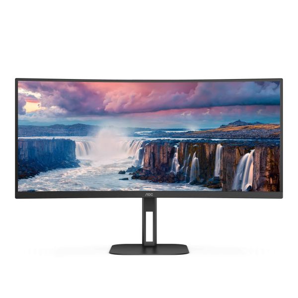AOC V5 CU34V5C 86,4 cm (34") 3440 x 1440 Pixels Wide Quad HD LED Zwart (CU34V5C/BK)