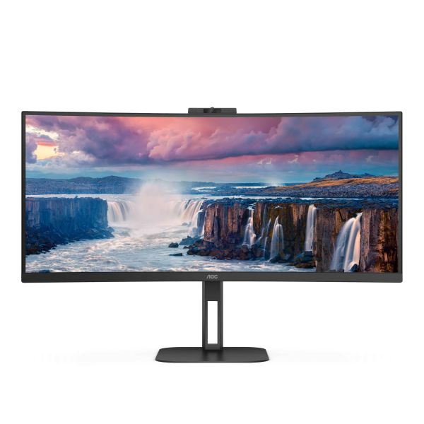 AOC V5 CU34V5CW 86,4 cm (34") 3440 x 1440 Pixels Wide Quad HD LED Zwart (CU34V5CW/BK)