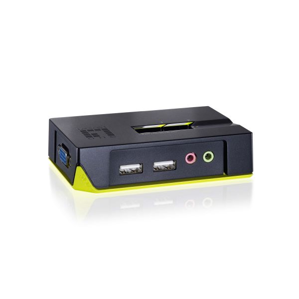 LevelOne KVM-0221 KVM-switch Zwart, Groen (590221)
