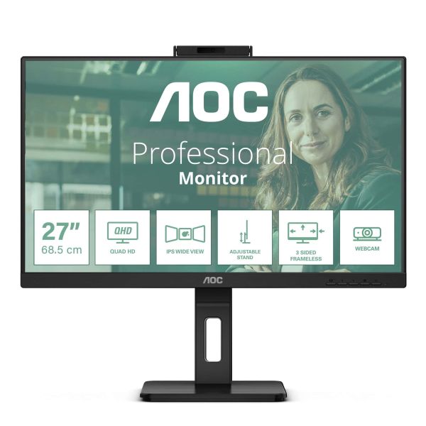 AOC Q27P3QW computer monitor 68,6 cm (27") 2560 x 1440 Pixels Quad HD Zwart (Q27P3QW)