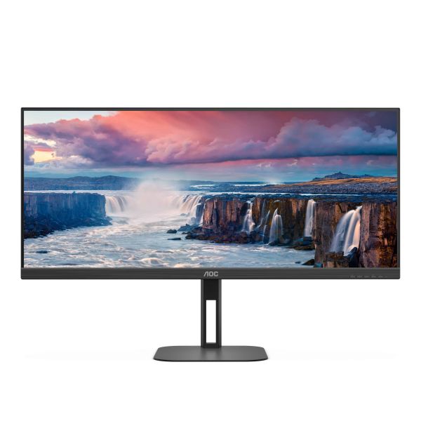 AOC V5 U34V5C/BK computer monitor 86,4 cm (34") 3440 x 1440 Pixels UltraWide Quad HD LCD Zwart (U34V5C/BK)