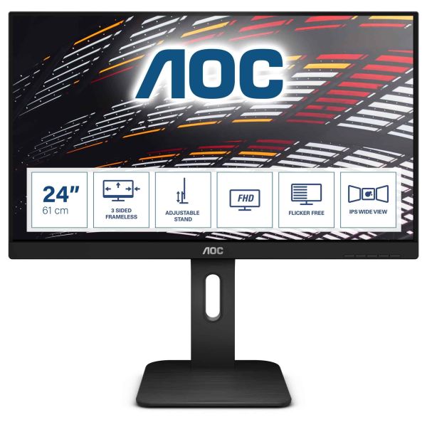 AOC P1 X24P1 computer monitor 61 cm (24") 1920 x 1200 Pixels WUXGA LED Zwart (X24P1)