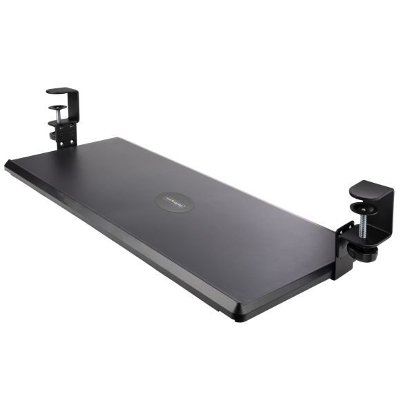 StarTech.com Uitschuifbare Toetsenbordlade voor onder Bureaublad, Ergonomische Keyboard Tray met Bureauklem, Tot 12kg, Uittrekbare Plank voor Toetsenbord/Muis, In Hoogte Verstelbaar (10/12/14cm) (KEYBOARD-TRAY-CLAMP1) StarTech.com Uitschuifbare Toetsenbordlade voor onder Bureaublad, Ergonomische Keyboard Tray met Bureauklem, Tot 12kg, Uittrekbare Plank voor Toetsenbord/Muis, In Hoogte Verstelbaar (10/12/14cm) (KEYBOARD-TRAY-CLAMP1)