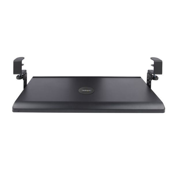 StarTech.com Uitschuifbare Toetsenbordlade voor onder Bureaublad, Ergonomische Keyboard Tray met Bureauklem, Tot 12kg, Uittrekbare Plank voor Toetsenbord/Muis, In Hoogte Verstelbaar (10/12/14cm) (KEYBOARD-TRAY-CLAMP1)