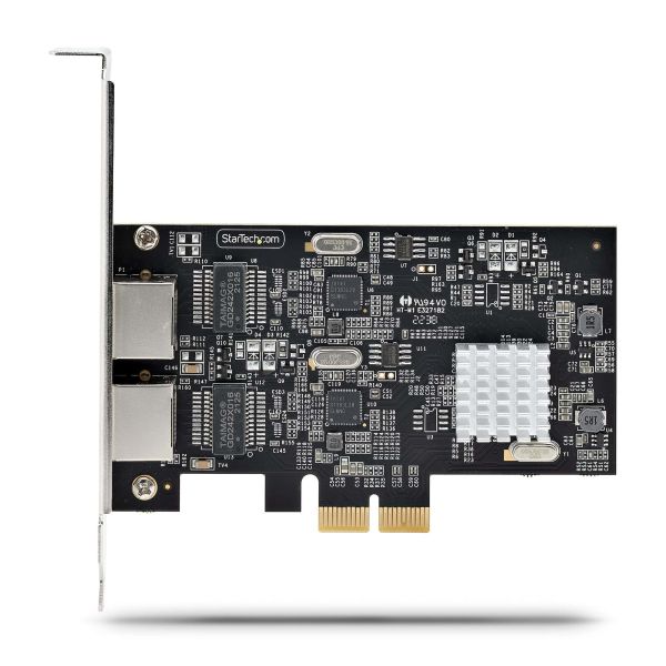 StarTech.com 2-Port 2.5Gbps NBASE-T PCIe Netwerkkaart, Intel I225-V, Dual-Port Computer Ethernet Adapter, Multi-Gigabit NIC, PCI Express Server LAN Kaart, Desktop Ethernet Interface (PR22GI-NETWORK-CARD)