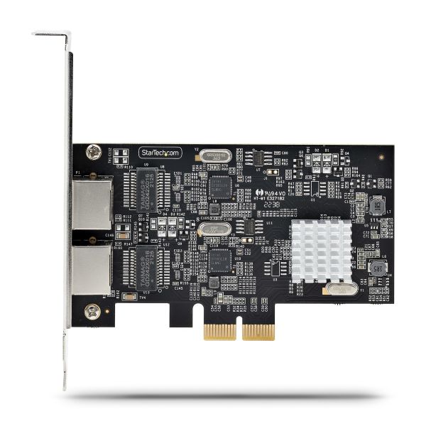 StarTech.com 2-Port 2.5Gbps NBASE-T PCIe Netwerkkaart, Intel I225-V, Dual-Port Computer Ethernet Adapter, Multi-Gigabit NIC, PCI Express Server LAN Kaart, Desktop Ethernet Interface (PR22GI-NETWORK-CARD) StarTech.com 2-Port 2.5Gbps NBASE-T PCIe Netwerkkaart, Intel I225-V, Dual-Port Computer Ethernet Adapter, Multi-Gigabit NIC, PCI Express Server LAN Kaart, Desktop Ethernet Interface (PR22GI-NETWORK-CARD)