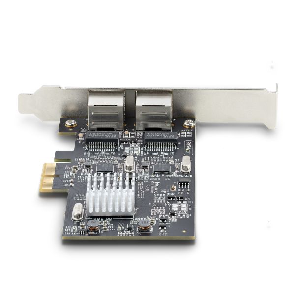 StarTech.com 2-Port 2.5Gbps NBASE-T PCIe Netwerkkaart, Intel I225-V, Dual-Port Computer Ethernet Adapter, Multi-Gigabit NIC, PCI Express Server LAN Kaart, Desktop Ethernet Interface (PR22GI-NETWORK-CARD) StarTech.com 2-Port 2.5Gbps NBASE-T PCIe Netwerkkaart, Intel I225-V, Dual-Port Computer Ethernet Adapter, Multi-Gigabit NIC, PCI Express Server LAN Kaart, Desktop Ethernet Interface (PR22GI-NETWORK-CARD)