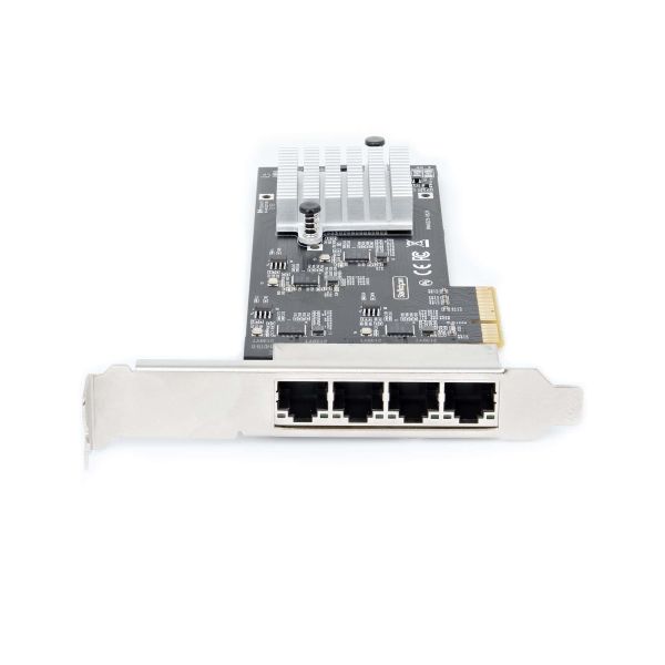 StarTech.com 4-Port 2.5Gbps NBASE-T PCIe Netwerkkaart, Intel I225-V, Quad-Port Computer Ethernet Adapter, Multi-Gigabit NIC, PCI Express Server LAN Kaart, Desktop Ethernet Interface (PR42GI-NETWORK-CARD)