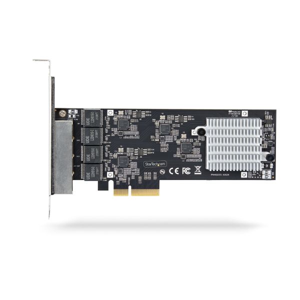 StarTech.com 4-Port 2.5Gbps NBASE-T PCIe Netwerkkaart, Intel I225-V, Quad-Port Computer Ethernet Adapter, Multi-Gigabit NIC, PCI Express Server LAN Kaart, Desktop Ethernet Interface (PR42GI-NETWORK-CARD) StarTech.com 4-Port 2.5Gbps NBASE-T PCIe Netwerkkaart, Intel I225-V, Quad-Port Computer Ethernet Adapter, Multi-Gigabit NIC, PCI Express Server LAN Kaart, Desktop Ethernet Interface (PR42GI-NETWORK-CARD)