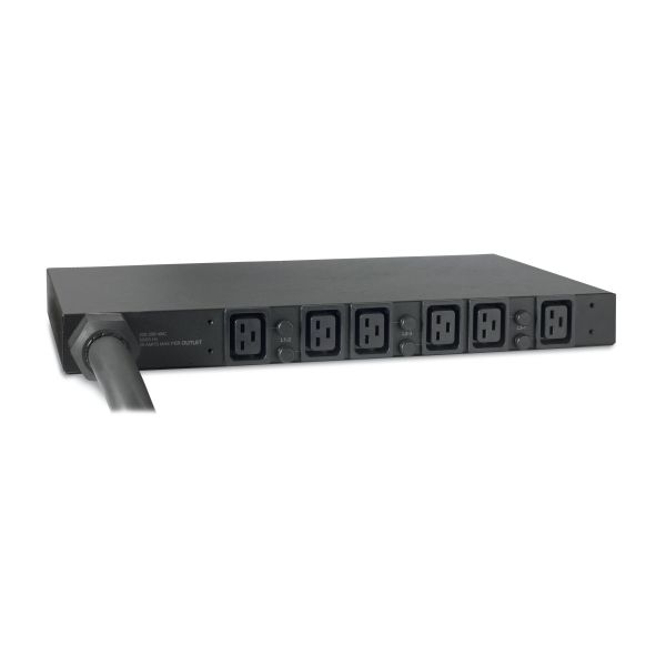 APC Rack PDU, Basic, 1U, 32A, 400V, (6x) C19, IEC 309 32A 3Fase stekker (AP7526)