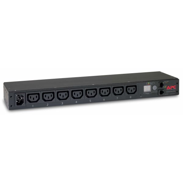 APC Rack PDU, Metered, 0U/1U, 10A, 230V, (8x) C13, C14 stekker (AP7820B)