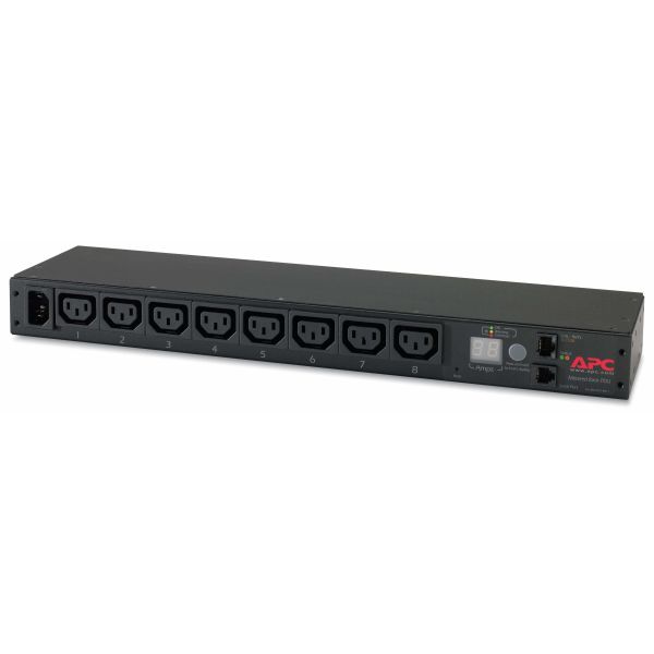 APC Rack PDU, Metered, 0U/1U, 10A, 230V, (8x) C13, C14 stekker (AP7820B)