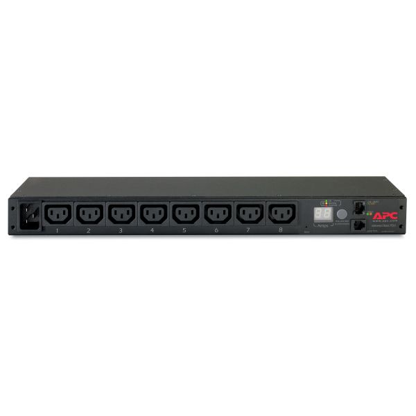 APC Rack PDU, Metered, 0U/1U, 16A, 230V,(8x) C13, C20 stekker (AP7821B)