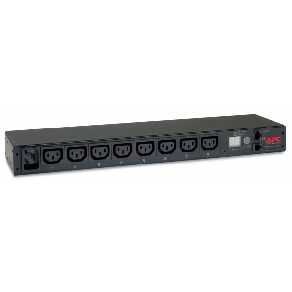 APC Rack PDU, Metered, 0U/1U, 16A, 230V,(8x) C13, C20 stekker (AP7821B)