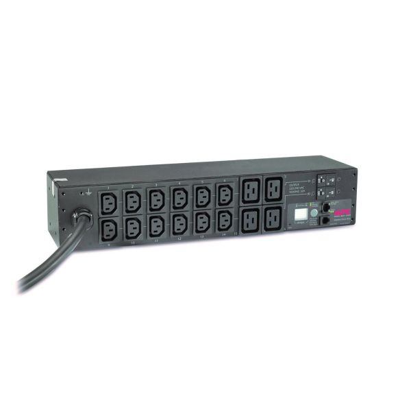 APC Rack PDU, Metered, 0U/2U, 32A, 230V, (12x) C13 & (4x) C19, IEC 309 32A stekker (AP7822B)
