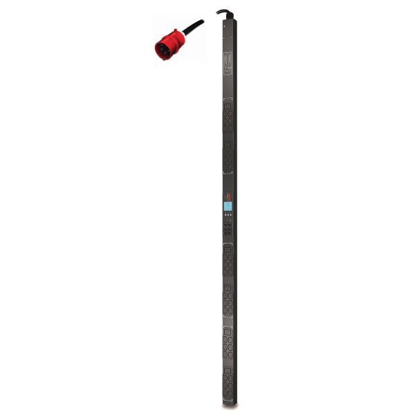 APC Rack PDU, Metered, ZeroU, 16A, 400V, (36x) C13 & (6x) C19, IEC 309 16A 3Fase stekker (AP8881)