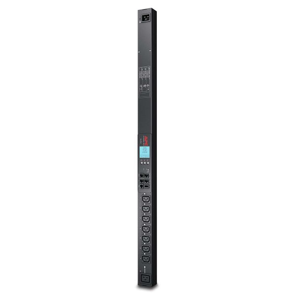APC Rack PDU, Switched, ZeroU, 16A, 230V, (7x) C13 & (1x) C19, IEC 309 16A stekker (AP8958EU3)