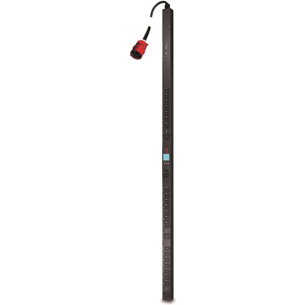 APC Rack PDU, Switched, ZeroU, 16A, 400V, (21x) C13 & (3x) C19, IEC 309 16A 3Fase stekker (AP8981) APC Rack PDU, Switched, ZeroU, 16A, 400V, (21x) C13 & (3x) C19, IEC 309 16A 3Fase stekker (AP8981)