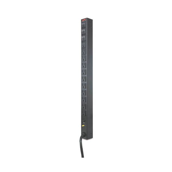 APC Rack PDU- Basic- Zero U energiedistributie Zwart (AP9551)