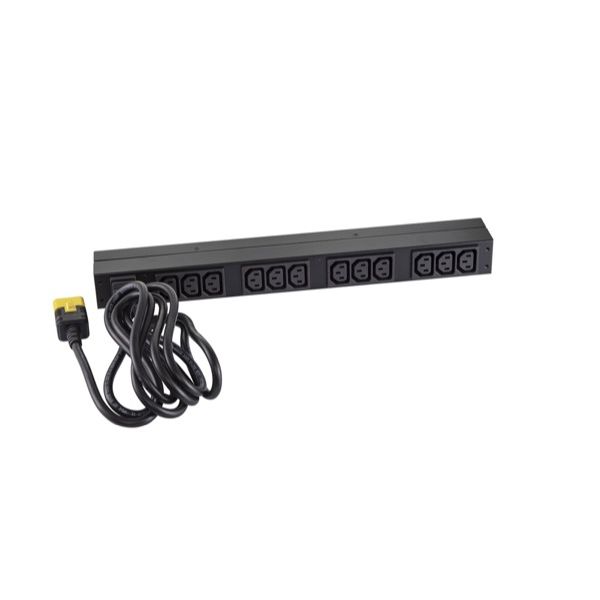 APC Rack PDU AP9565, Basic, 0U/1U, 16A, 230V, (12x) C13, C20 stekker (AP9565) 16/16 APC Rack PDU AP9565, Basic, 0U/1U, 16A, 230V, (12x) C13, C20 stekker (AP9565)