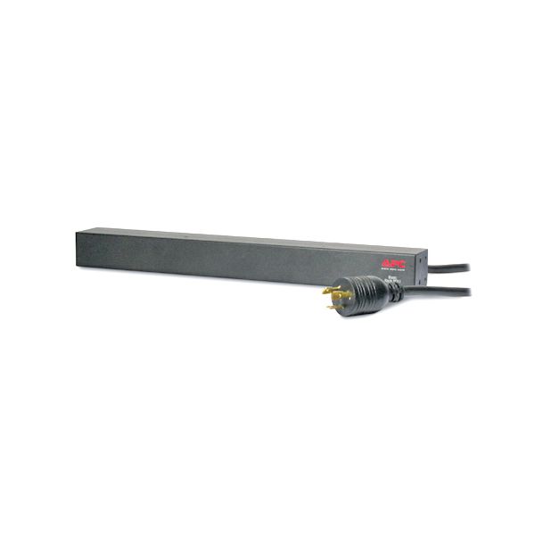 APC Rack PDU, Basic, 1U, 16A, 208V energiedistributie Zwart (AP9566)