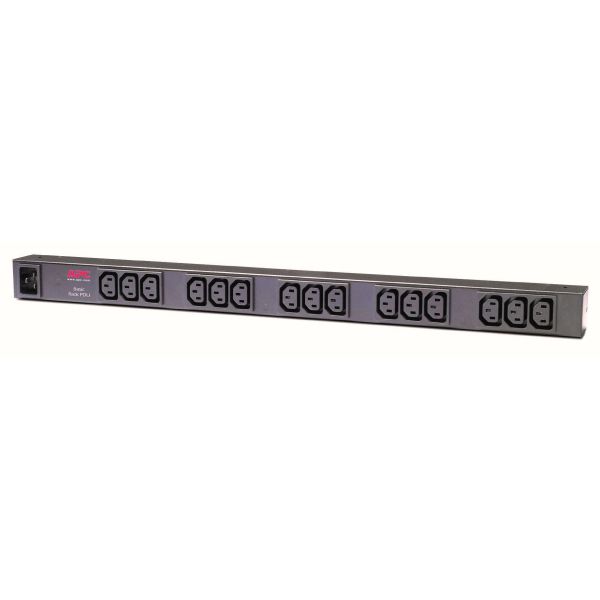 APC Rack PDU, Basic, ZeroU, 16A, 230V, (15x) C13, C20 stekker (AP9572)