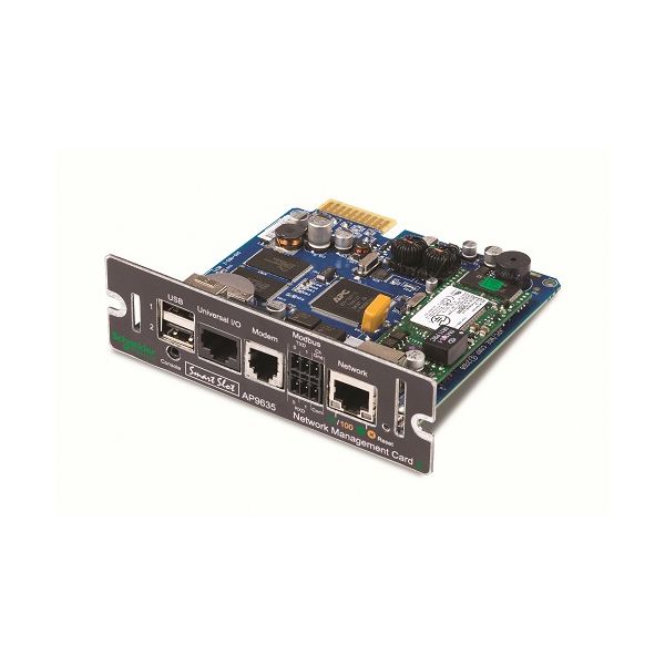 APC AP9635 Network Management Card 2 w/ Environmental Monitoring, Out of Band Access and Modbus (AP9635)