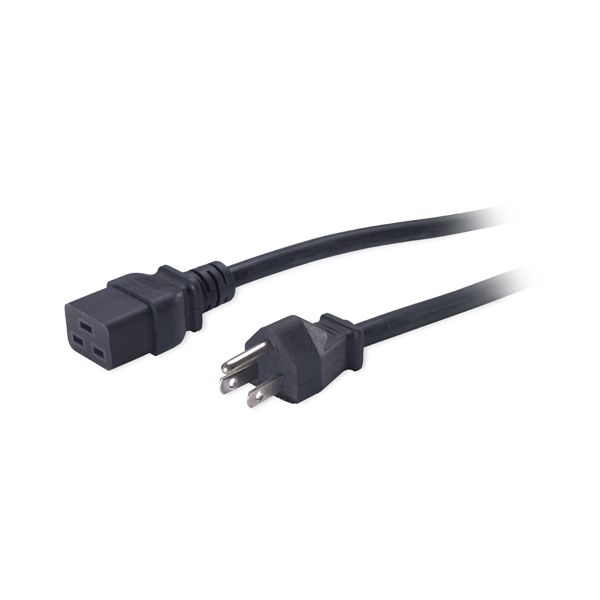 APC Pwr Cord, 15A, 100-120V, C19 to 5-15 Zwart 2,5 m (AP9872)