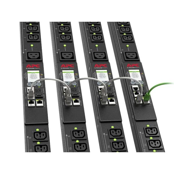 APC Rack PDU APDU9953, Switched, 0U, 32A, 230V, (21x) C13 & (3x) C19, IEC 309 32A stekker (APDU9953)