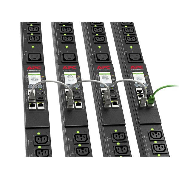 APC Rack PDU APDU9959EU3, Switched, 0U, 16A, 230V, (21x) C13 & (3x) C19, IEC309 + C20 stekker (APDU9959EU3) 1/12 APC Rack PDU APDU9959EU3, Switched, 0U, 16A, 230V, (21x) C13 & (3x) C19, IEC309 + C20 stekker (APDU9959EU3)