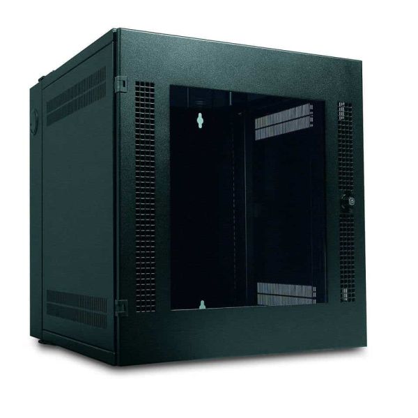 APC NetShelter WX AR100 13U/HE hoog, 19inch Wandkast, Muurbevestiging, Glazen deur (AR100)