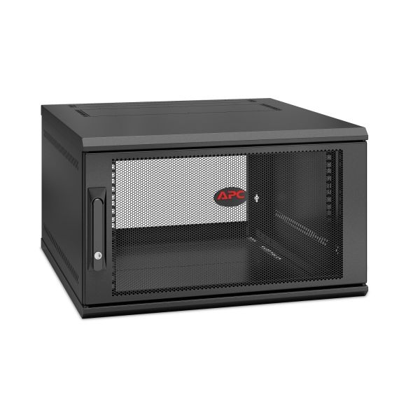 APC NetShelter WX AR106SH6, 6U/HE, 19inch Wandpatchkast, Geschikt voor muurbevestiging, Gemonteerd, 600mm diep (AR106SH6)